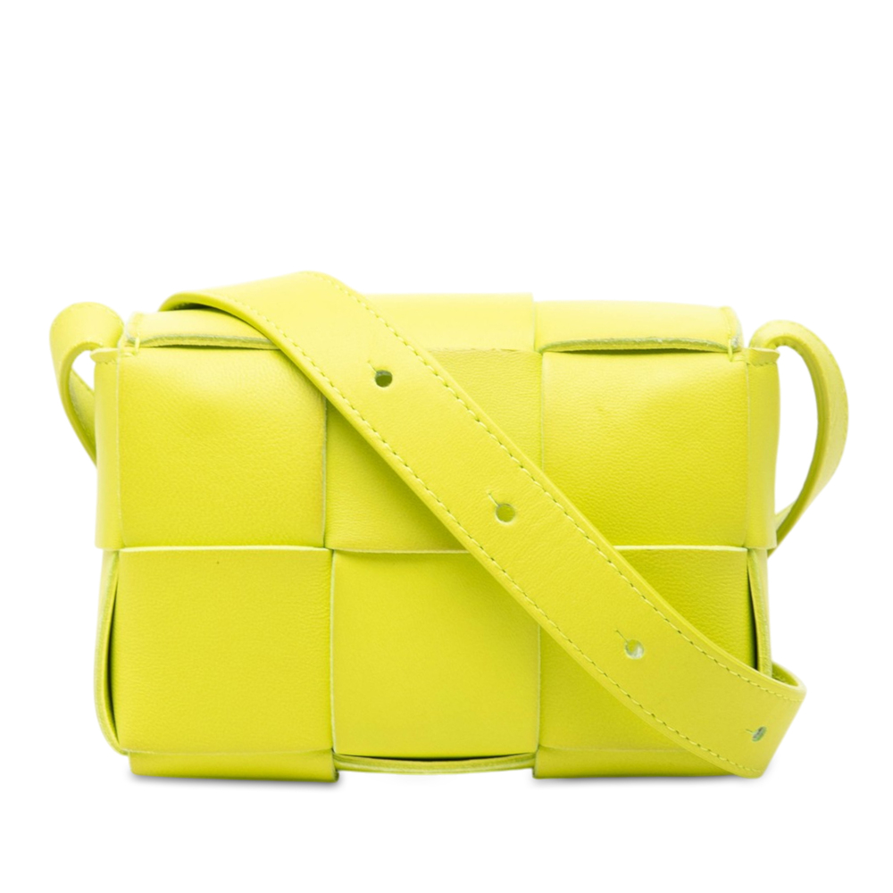 Pre-Loved Bottega Veneta Candy Nappa Intrecciato Cassette Crossbody